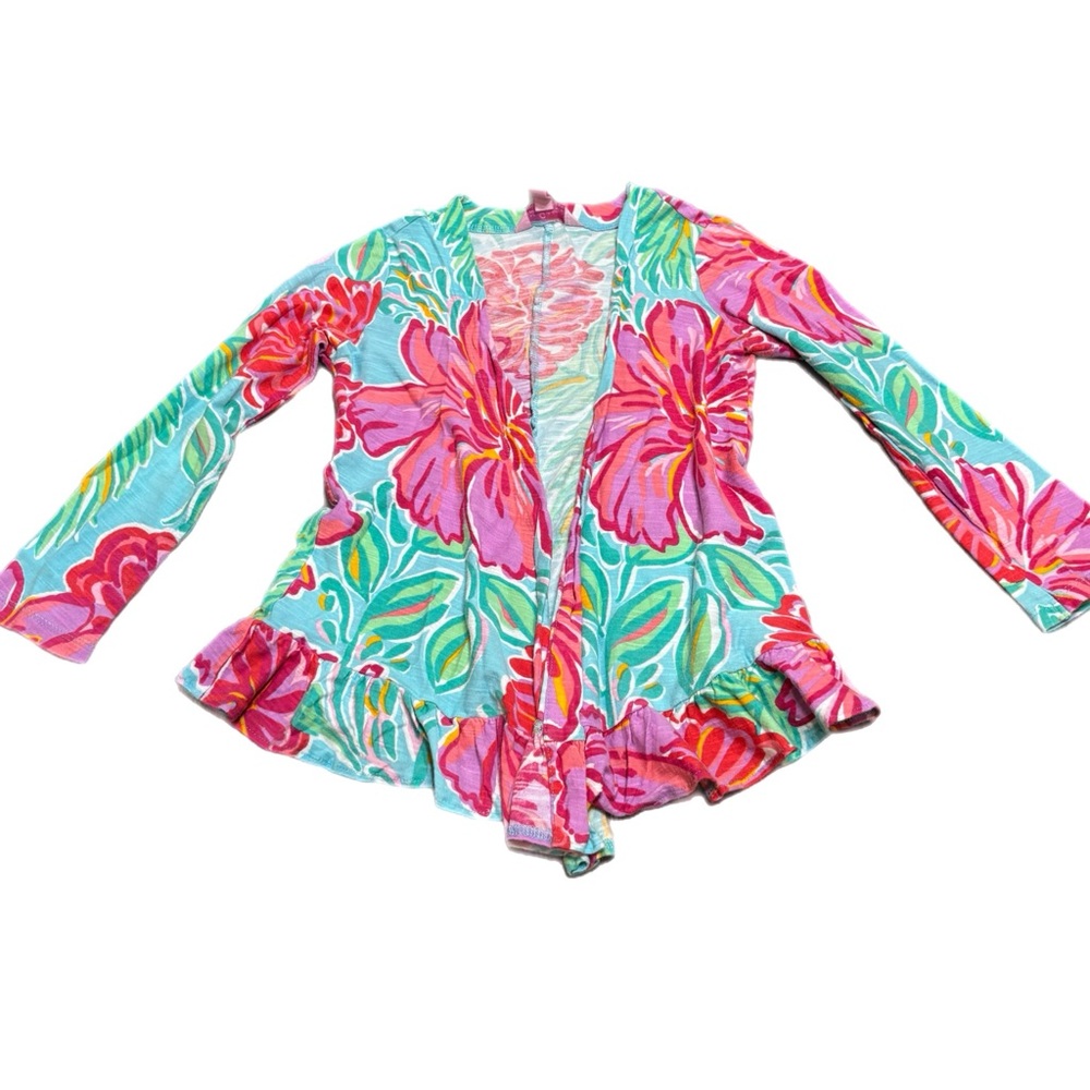 Lilly Pulitzer Kids Floral Cardigan